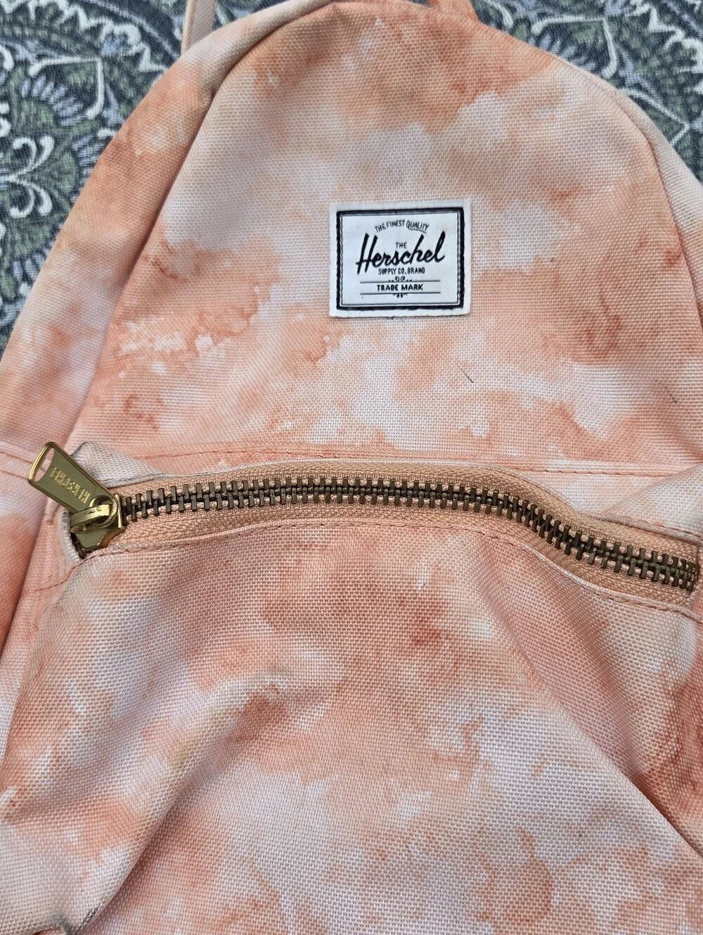 Herschel Supply Company Peach Tie-Dye Mini Backpack